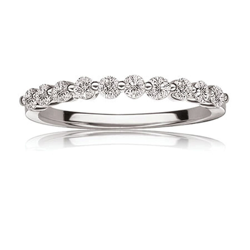 Diamond 1/4ctw. Round Diamond Band in 14k White Gold image number null
