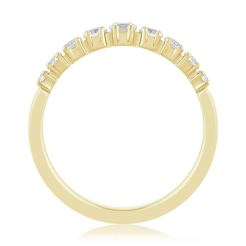 Lab Grown Diamond 1/2ctw. & 14k Yellow Gold Anniversary Ring image number null