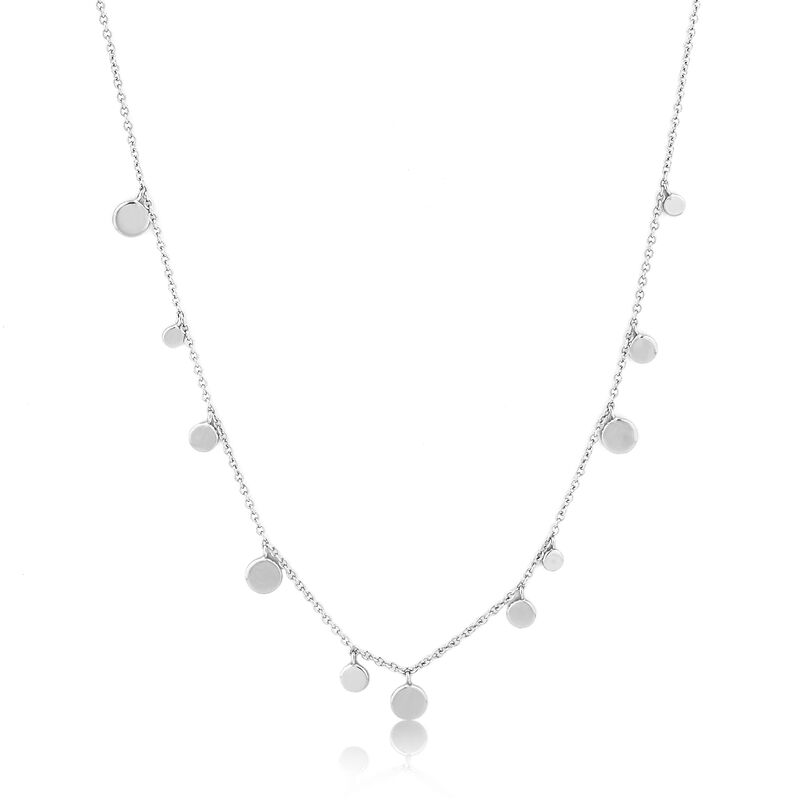 Geometry Mixed Discs Necklace in Sterling Silver image number null