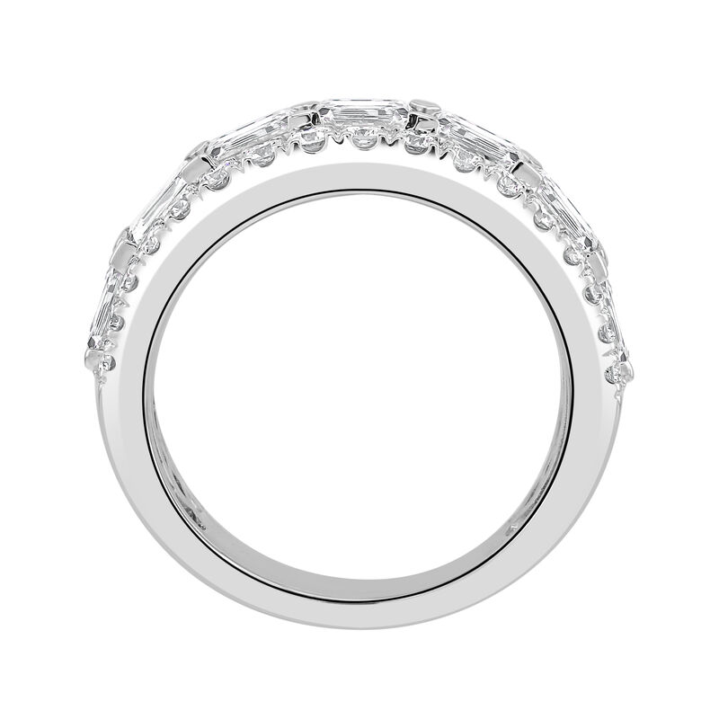 Lab Grown Diamond 3ctw. 14k White Gold Anniversary Ring image number null