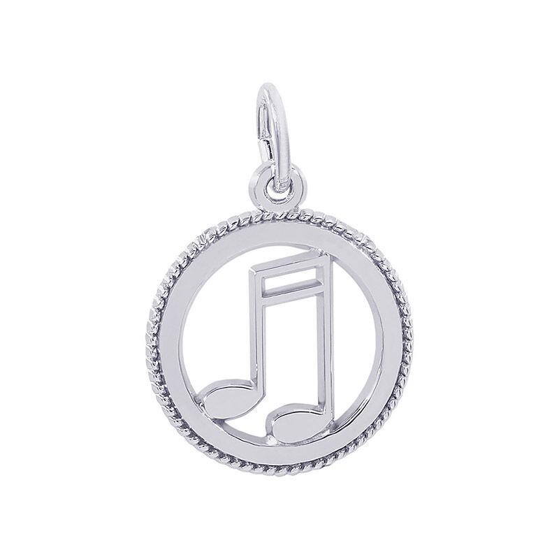 Music Sterling Silver Charm image number null