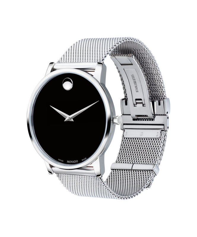 Movado Men's Swiss Museum Classic Stainless Steel Mesh Bracelet Watch 40mm 0607219 image number null