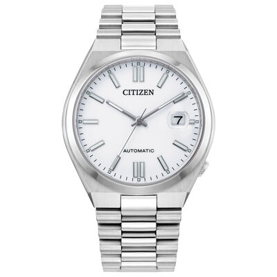 Citizen Men's Tsuyosa Collection Automatic White Dial White Stainless Steel 40mm Watch NJ0150-56A
