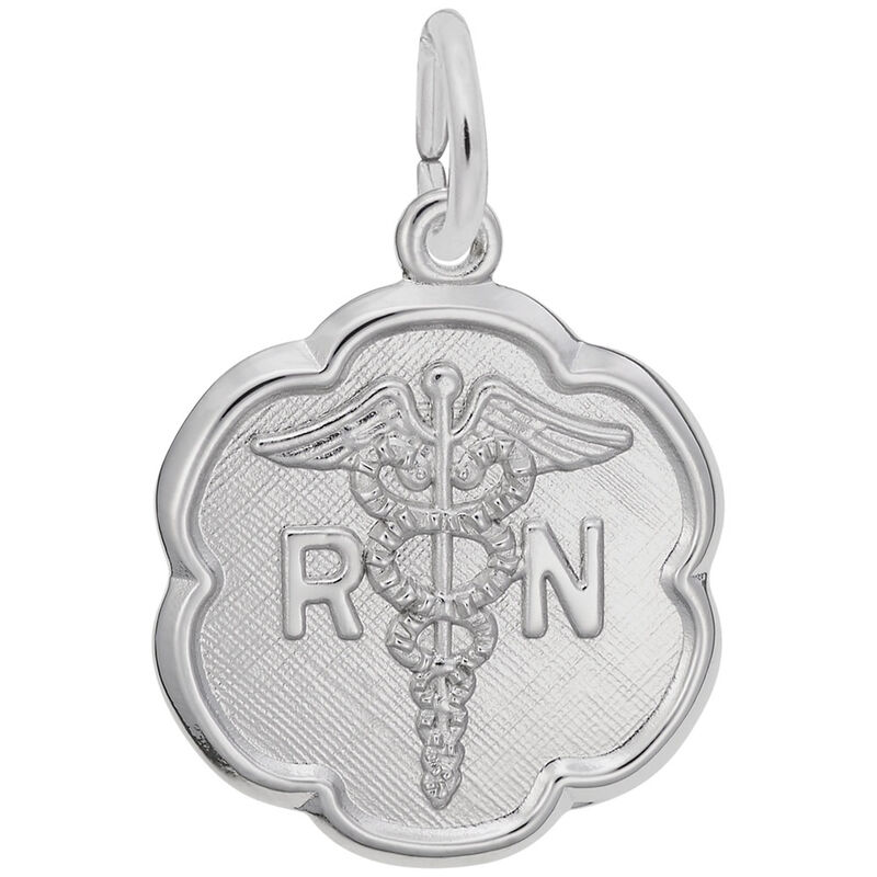 Registered Nurse Charm in Sterling Silver image number null