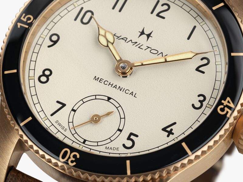 Hamilton Khaki Pilot Pioneer Mechanical Eggshell White Dial H76719530 image number null