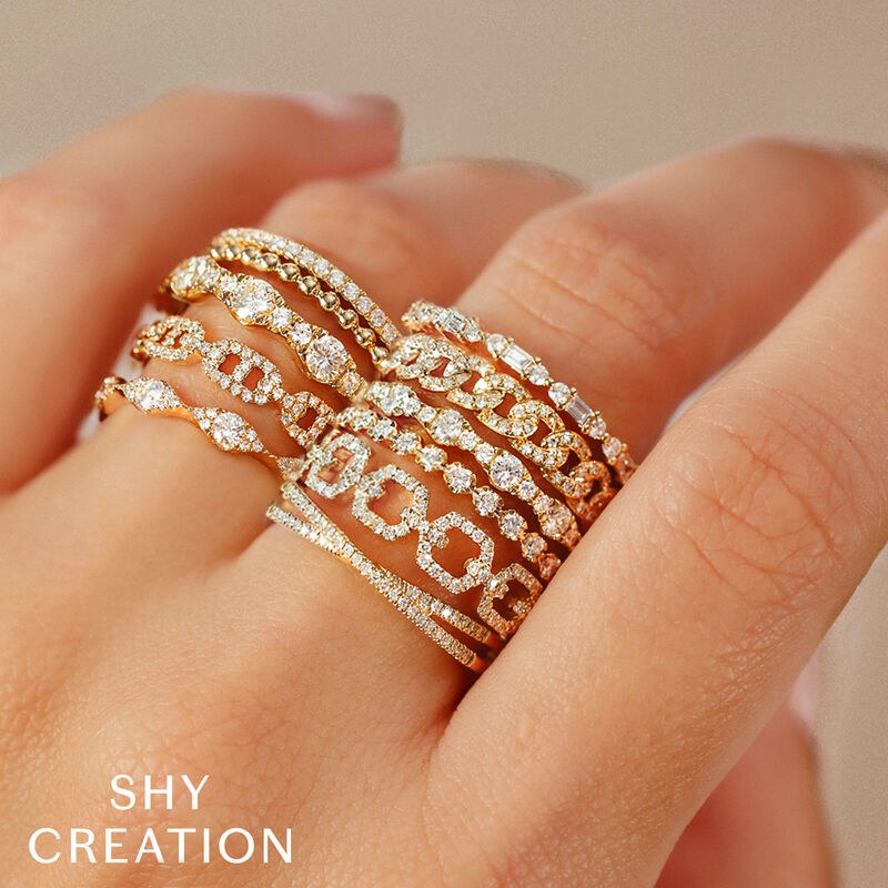 Diamond 1/6ctw. Fashion Ring in 14k Yellow Gold image number null