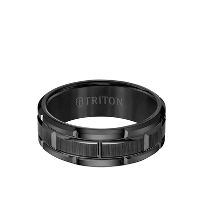 Triton Black Tungsten Carbide Band
