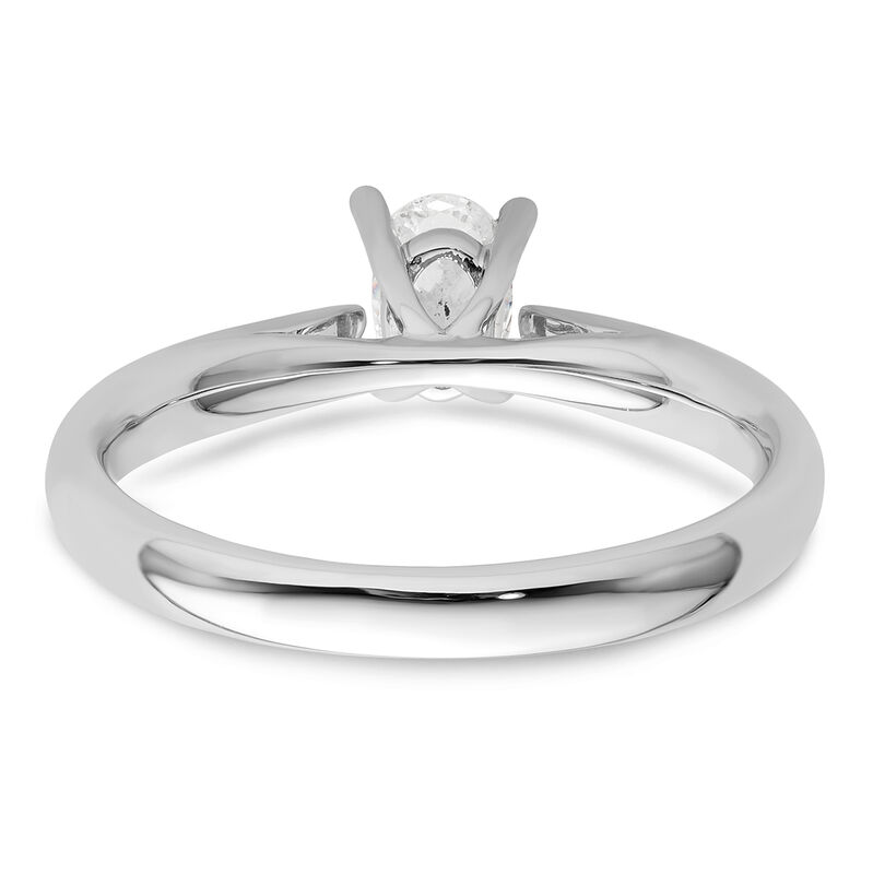 Oval-Cut 1/2ct. DEF VS SI Lab Grown Solitaire Engagement Ring in 14k White Gold image number null