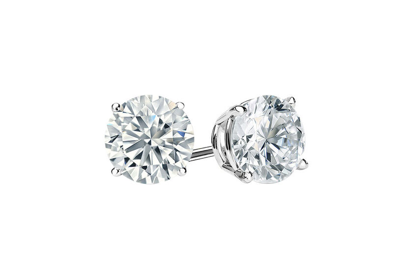 Lab Grown 1ctw. Diamond Stud Earrings in 14k White Gold image number null