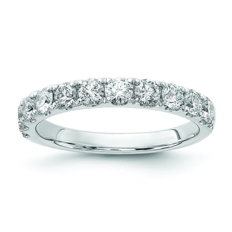11-Stone Lab Grown 1ctw. Diamond Anniversary Band in 14k White Gold image number null
