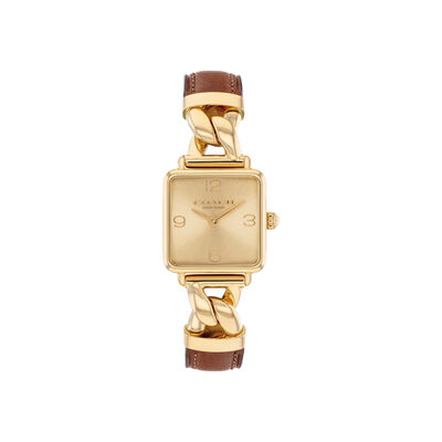 Coach Ladies' Sunray Dial Stainless Steel Watch 14504555