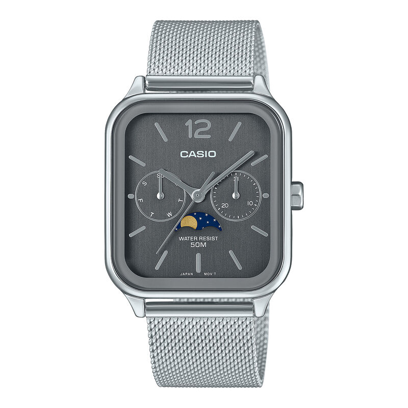 Casio Vintage Classic Moonphase Analog Multi Dial MTPM305 image number null