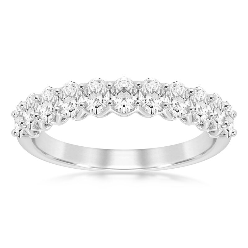 Lab Grown Diamond 1 1/8ctw. 14k White Gold Anniversary Ring image number null