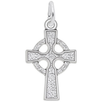 Celtic Cross Charm in Sterling Silver