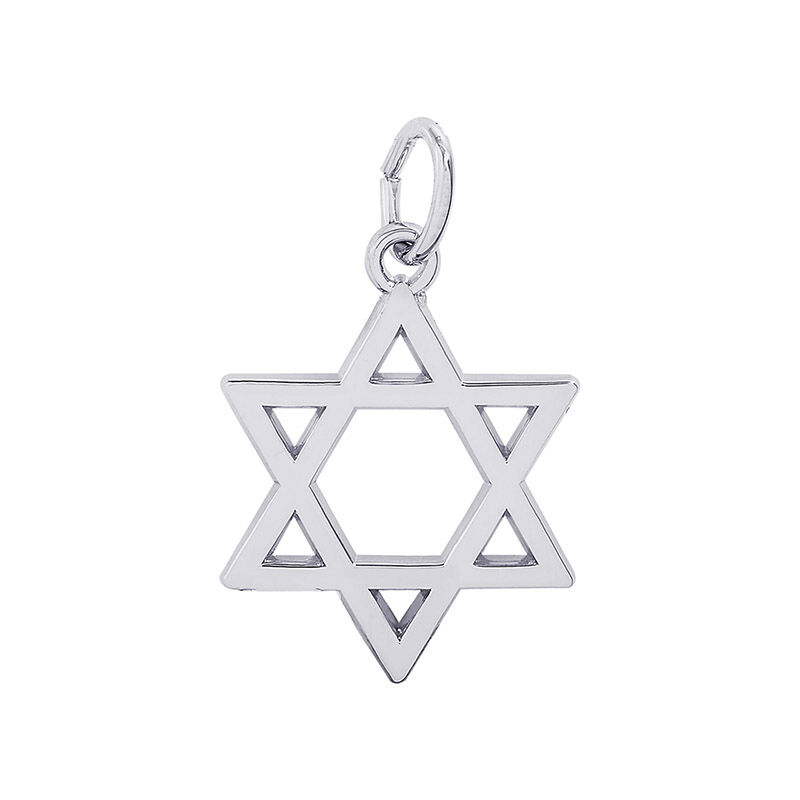 Star of David Sterling Silver Charm image number null