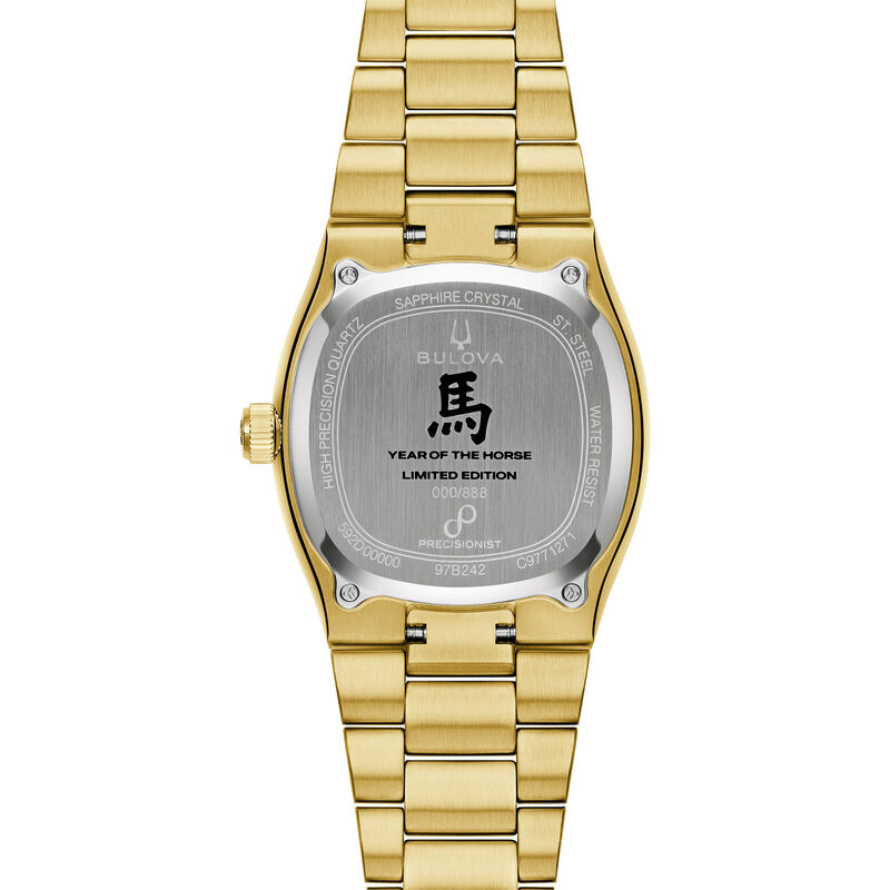 Bulova Limited Edition Super Seville Year of the Horse Gold Tone Watch 97B242 image number null