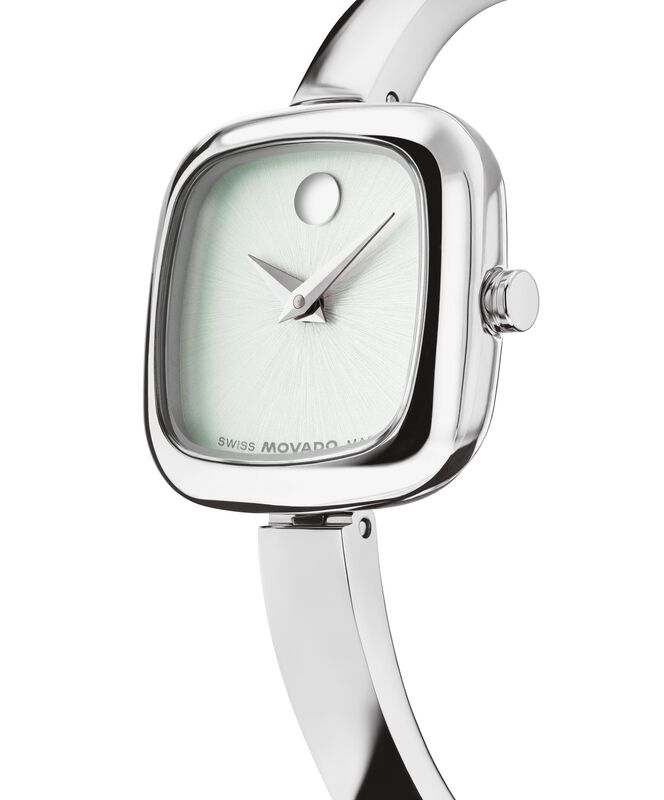 Movado Museum Bangle Watch Light Sage Green Dial 0608060 image number null