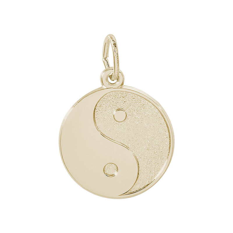 Ying Yang 14K Yellow Gold Charm image number null