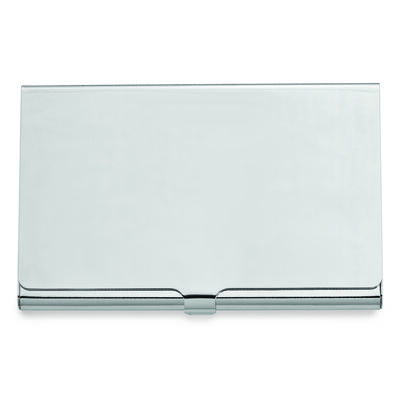Silver-tone Business Card Holder