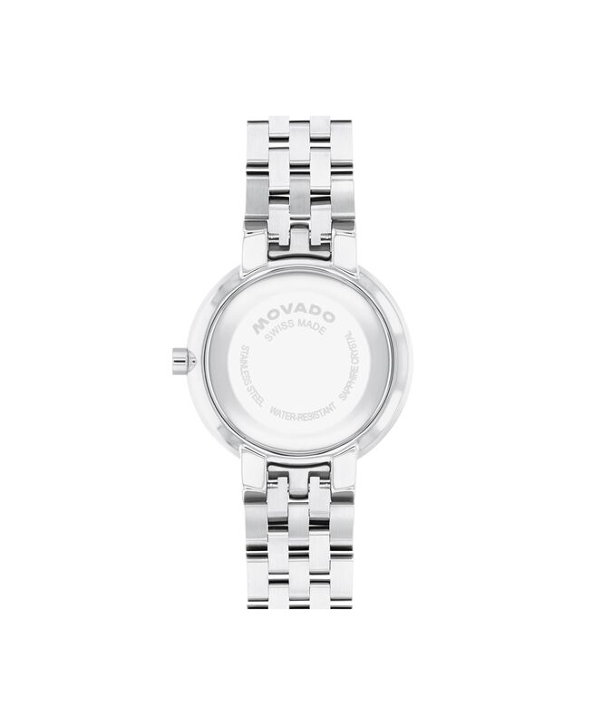 Movado Ladies' Museum Classic Ice Blue Dial Lab-Grown Diamonds Stainless Steel 30mm Watch 0608066 image number null