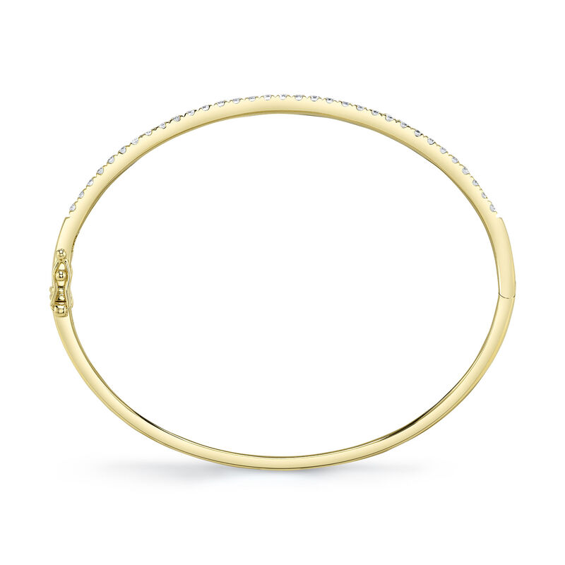 Shy Creation Diamond 3/4ctw. Bangle Bracelet in 14k Yellow Gold image number null