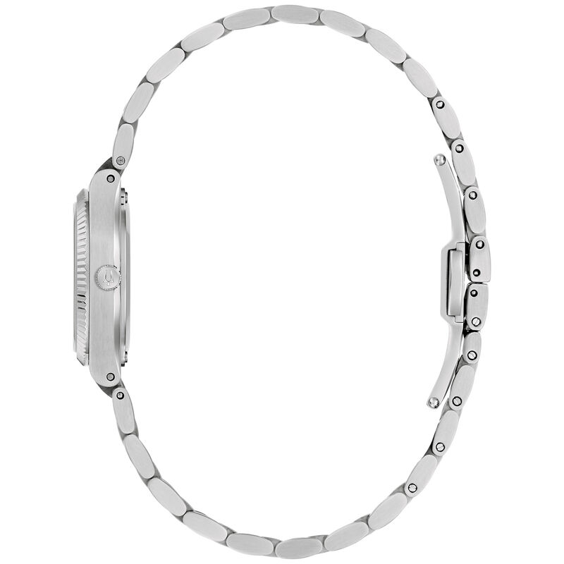Bulova Super Seville Mini Red Mother of Pearl Dial Watch 96L354 image number null