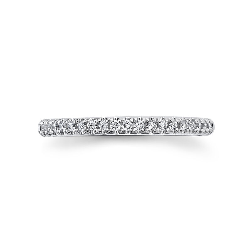 Shy Creation 1/6ctw. Diamond Band in 14k White Gold SC22005278 image number null