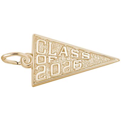 Class of 2026 Charm in 14k Yellow Gold