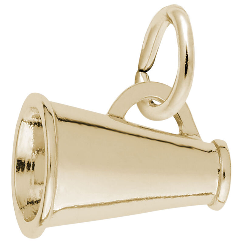 Megaphone 14K Yellow Gold Charm image number null