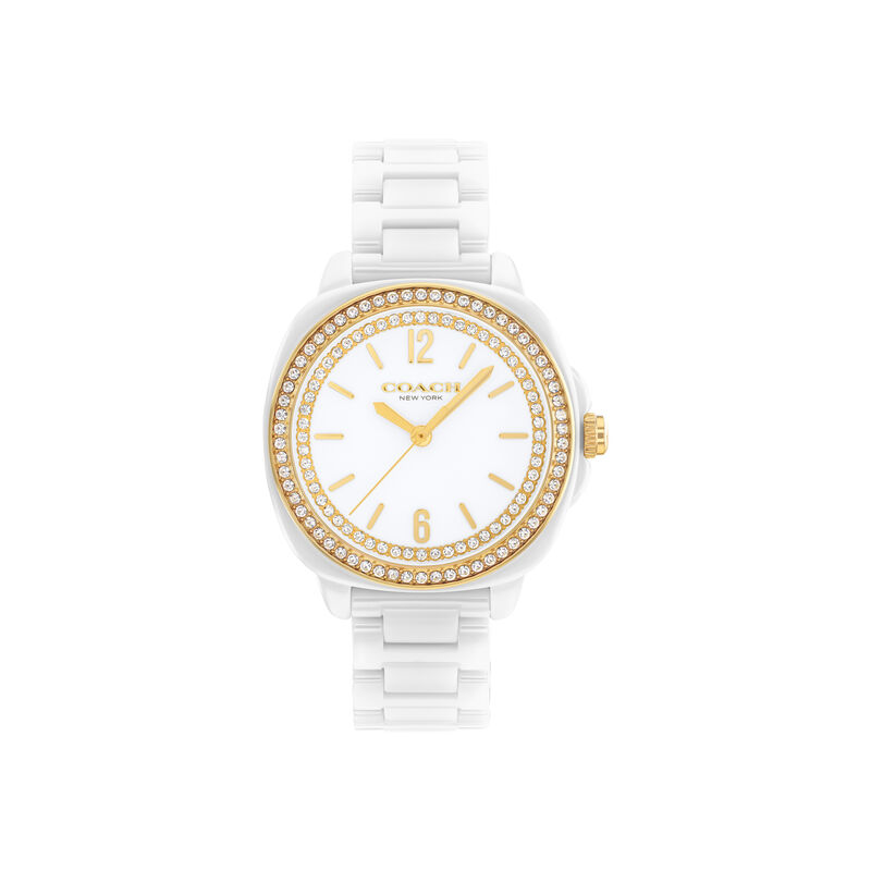 Coach Ladies White Dial White Bracelet 34mm Watch 14504562 image number null