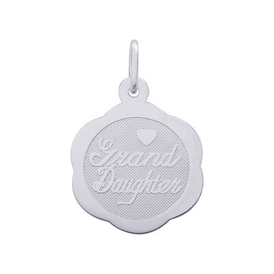 Granddaughter Charm in Sterling Silver