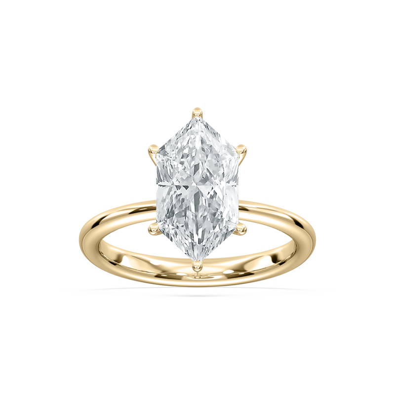 Duchess Marquise Lab Grown Diamond 2ctw. Solitaire Engagement Ring in 14k Yellow Gold image number null