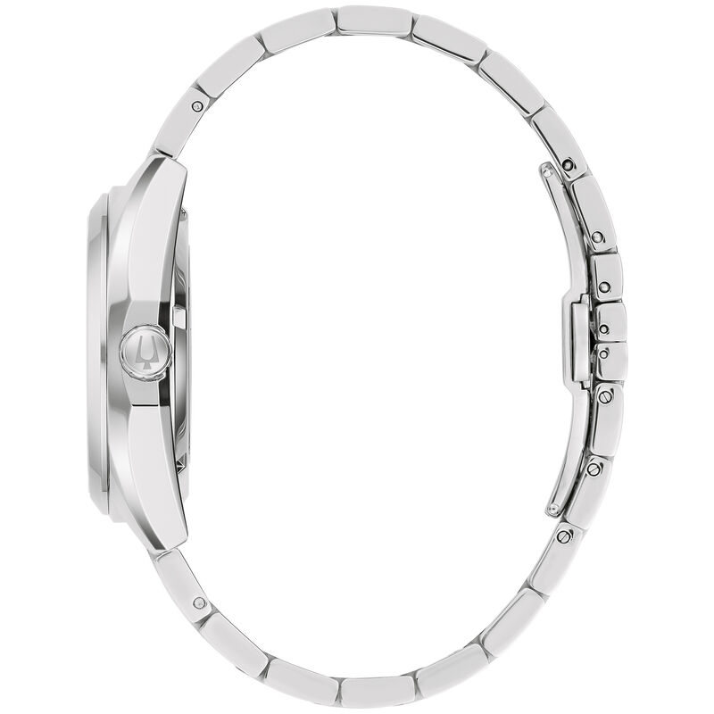 Bulova Men's Classic Automatic Blue Dial Stainless Steel 41mm Watch 96B469 image number null