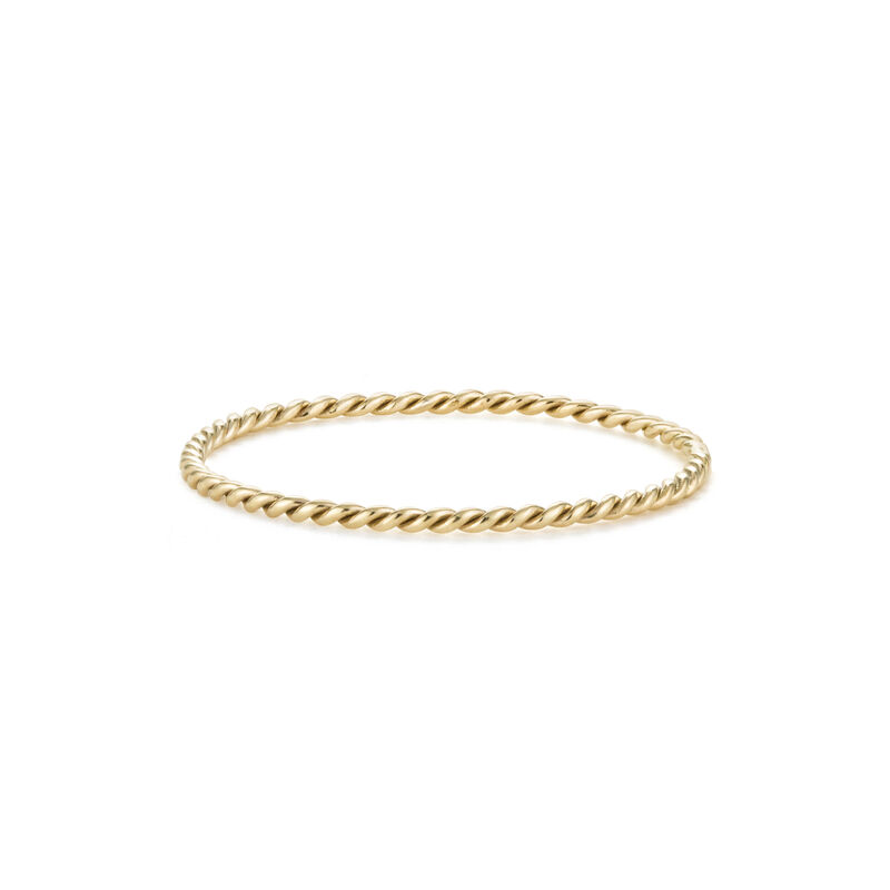Eternity Twist Band in 14k Yellow Gold image number null