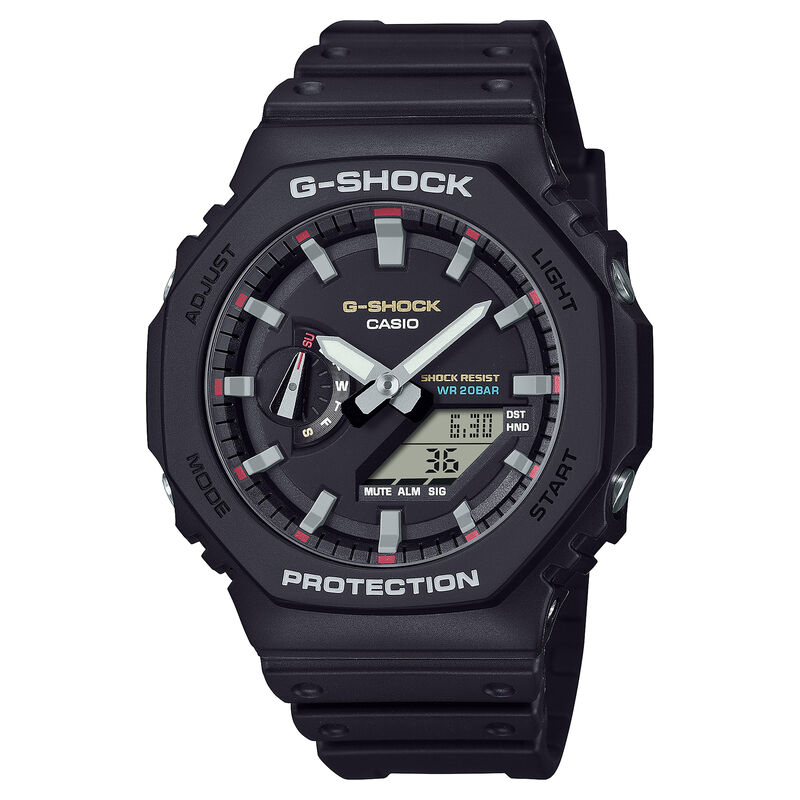 G-Shock Men's Icon Black Dial Black Resin 48.5mm Watch GA2100RL-1A image number null