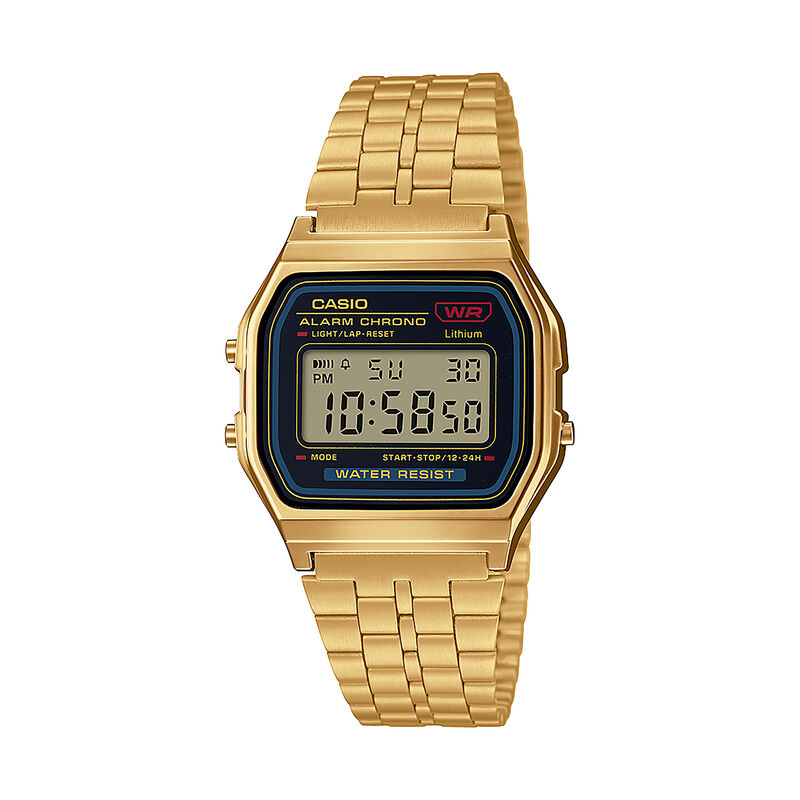 Casio Vintage Digital Black Dial A159 image number null