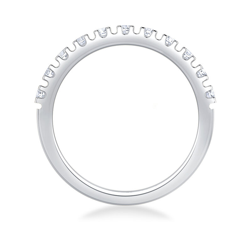 Diamond Baguette & 14k White Gold Anniversary Ring image number null