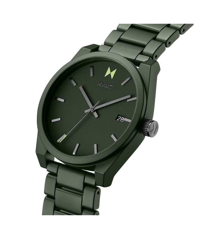 Men's MVMT Element Ceramic Green Dial Bracelet 43mm Watch 28000328-D image number null