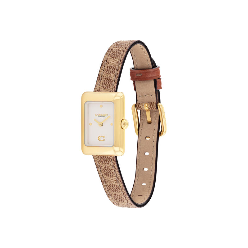 Coach Ladies White Dial Canvas Strap19mm Watch 14504617 image number null