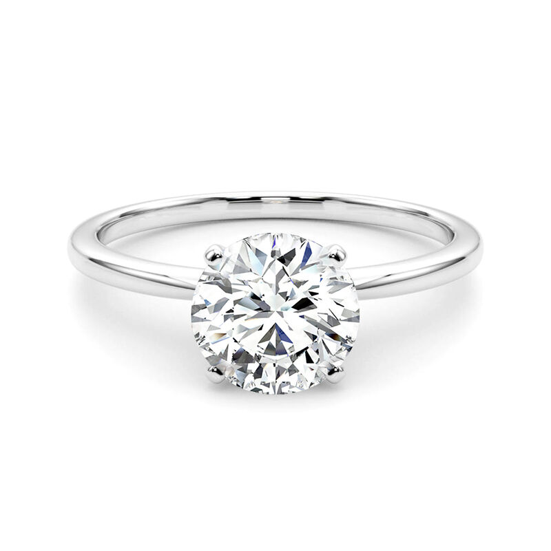 Brilliant-Cut Lab Grown 1 3/4ct. Diamond EF VS Certified Solitaire Engagement Ring in 14k White Gold image number null