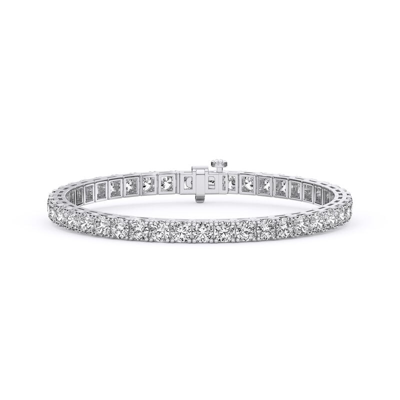 Lab Grown Diamond 10ctw. Tennis Bracelet in 14k White Gold image number null