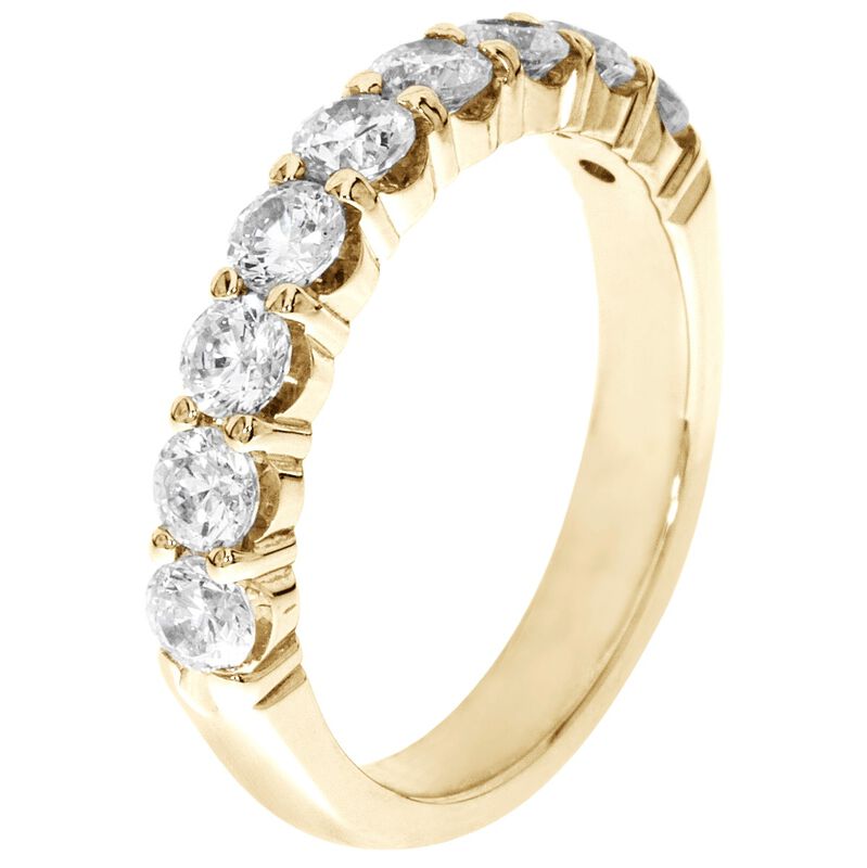 9-Stone Diamond Band 1ctw. (G-H, SI) 14k Yellow Gold image number null