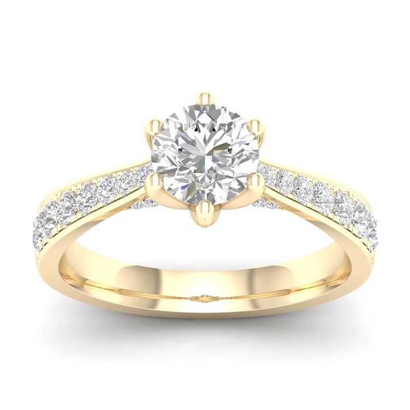 Classic 1 1/2ctw. Diamond Engagement Ring in 14k Yellow Gold image number null