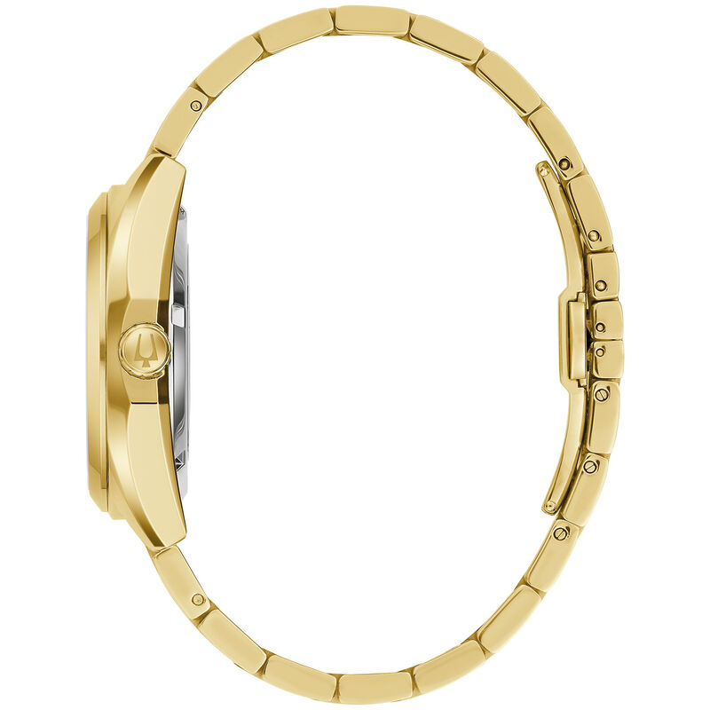 Bulova Men's Gold Tone Stainless Steel Surveyor Automatic Watch 97A182 image number null