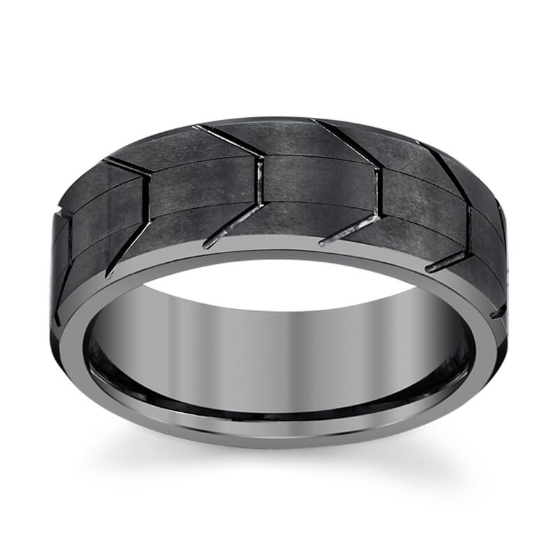 Tungsten 8 mm Comfort Fit Wedding Band by Triton image number null
