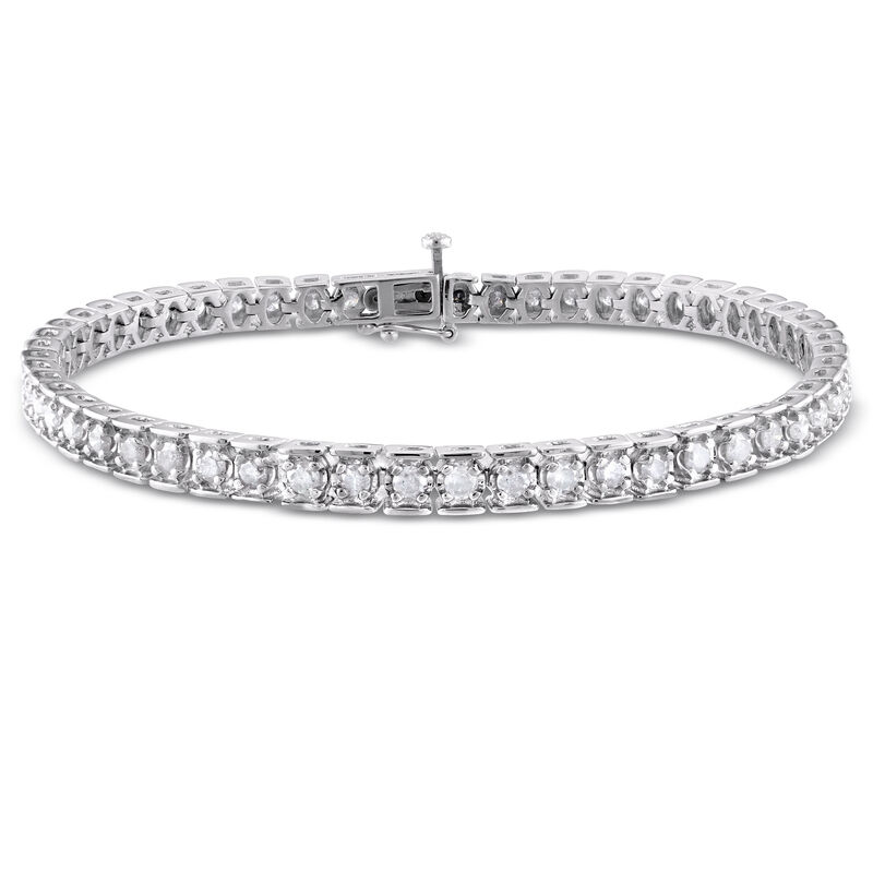 SS Diamond Tennis Bracelet 3ctw in Sterling Silver image number null