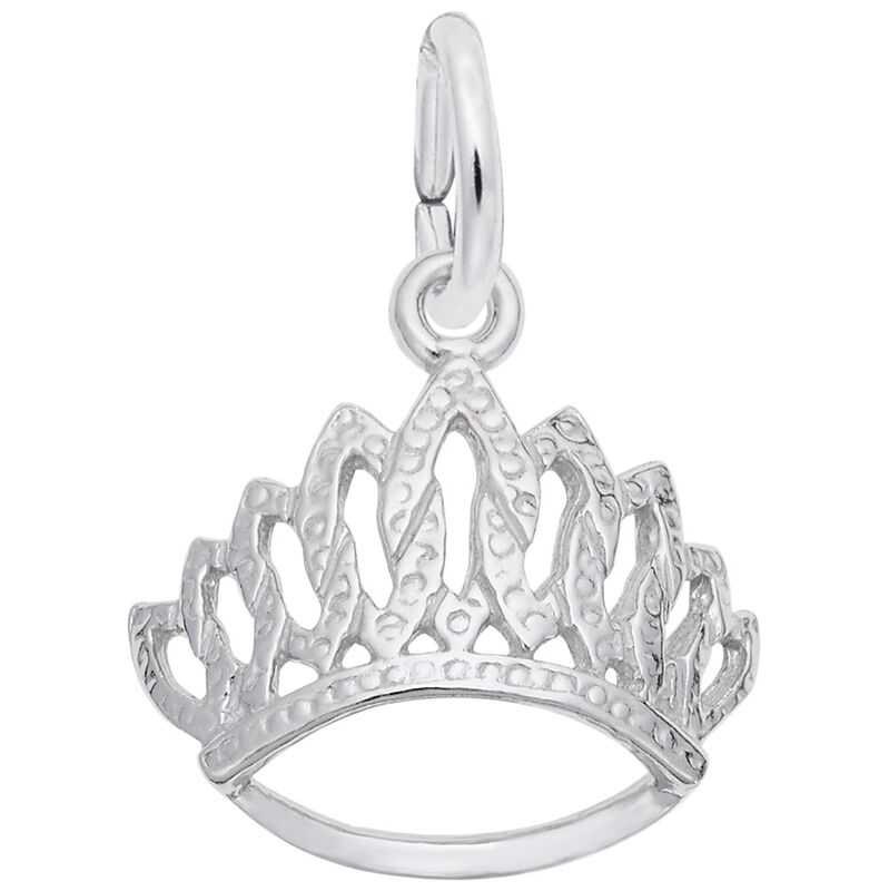 Tiara Charm in Sterling Silver image number null