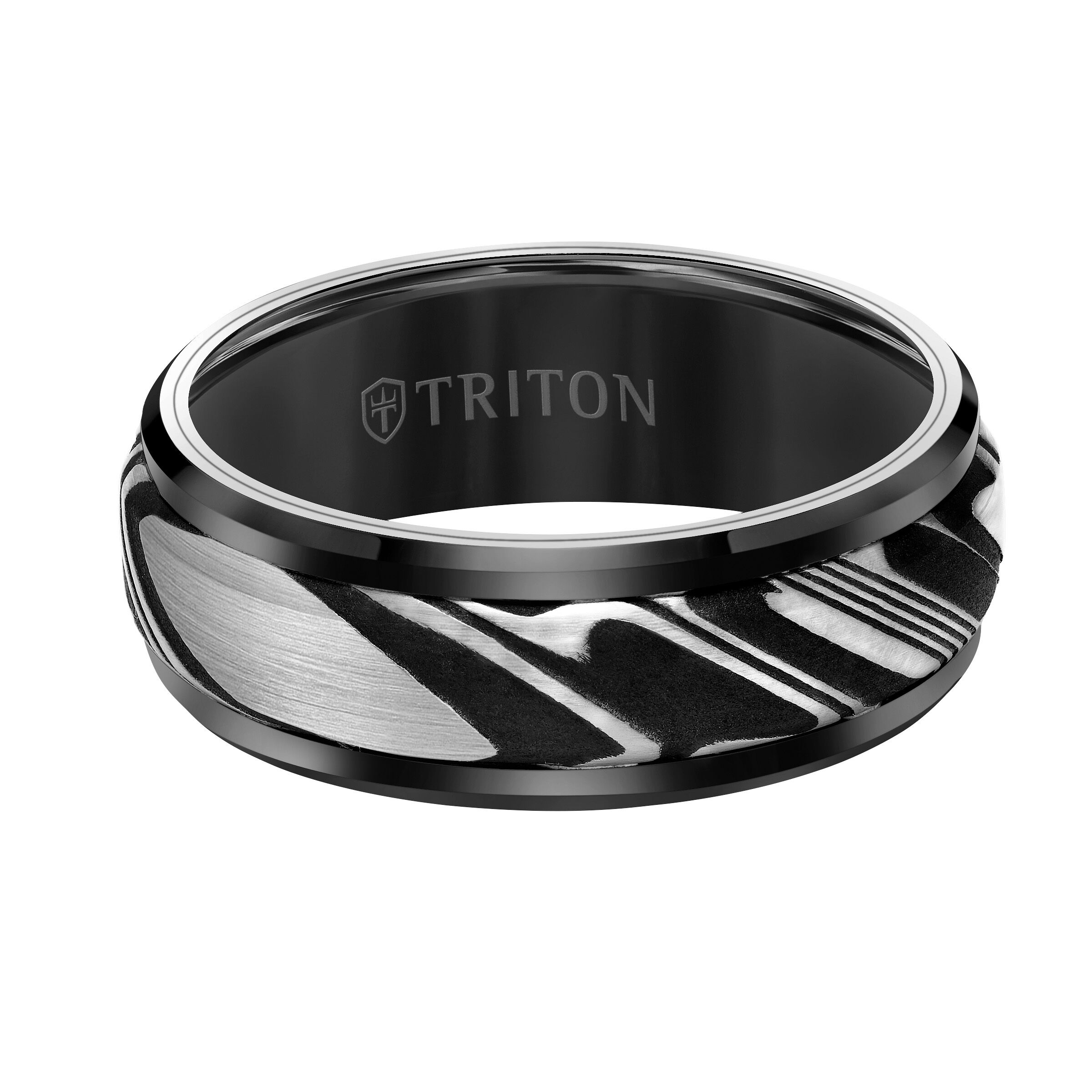 トリトン メンズ リング アクセサリー Men´s Tungsten Ring， 8mm