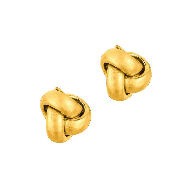 Love Knot Earrings in 14k Yellow Gold image number null