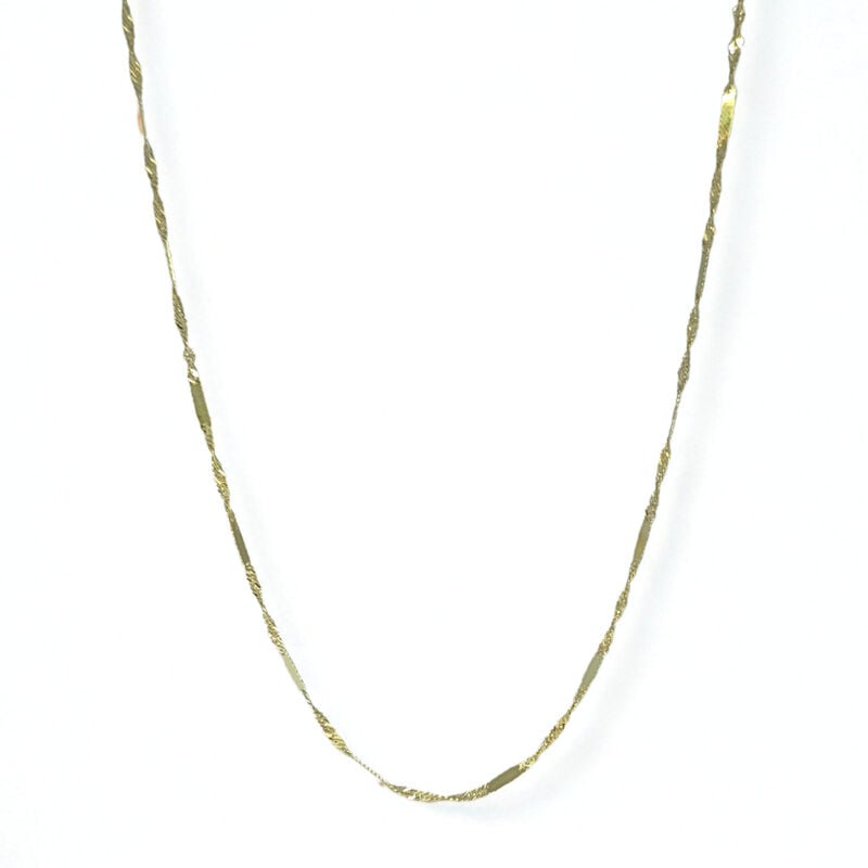 Mirror Chain 18" in 10k Yellow Gold (1.1mm) image number null